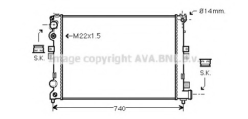 Radiator racire motor