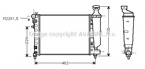 Radiator racire motor