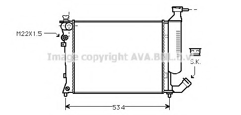 Radiator racire motor