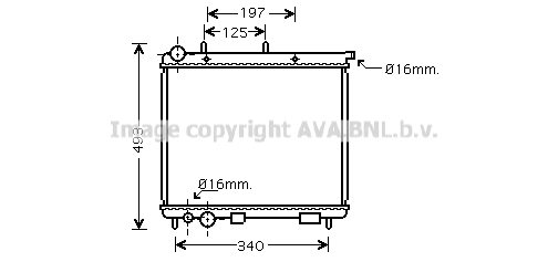 Radiator racire motor