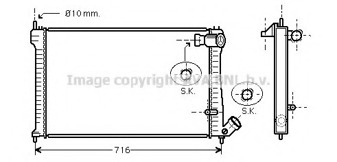 Radiator racire motor