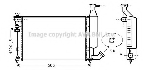 Radiator racire motor