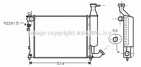 Radiator racire motor