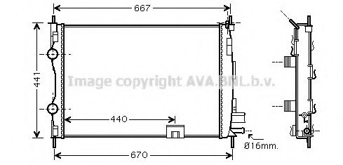 Radiator racire motor