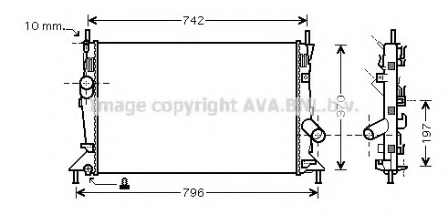 Radiator racire motor