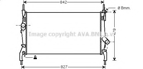 Radiator racire motor