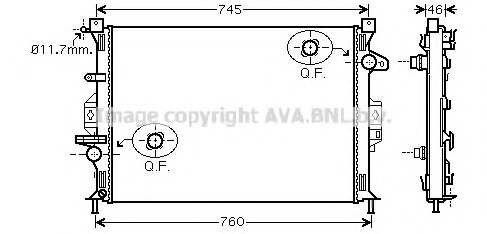 Radiator racire motor