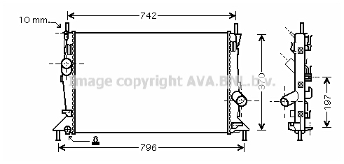 Radiator racire motor