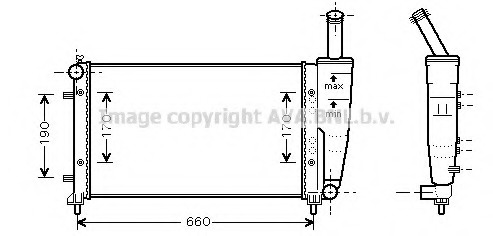 Radiator racire motor