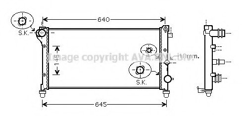 Radiator racire motor