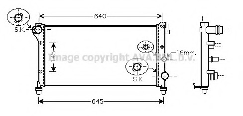 Radiator racire motor