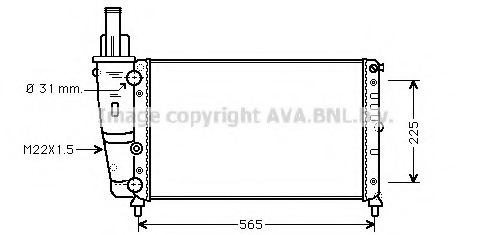 Radiator racire motor