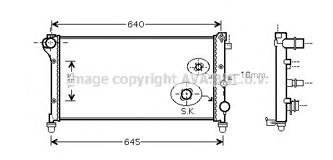 Radiator racire motor