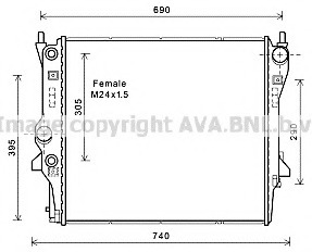 Radiator racire motor