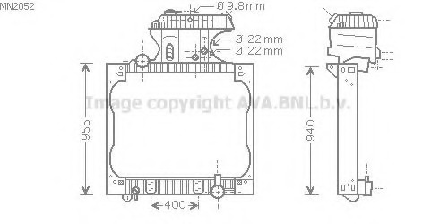 Radiator racire motor