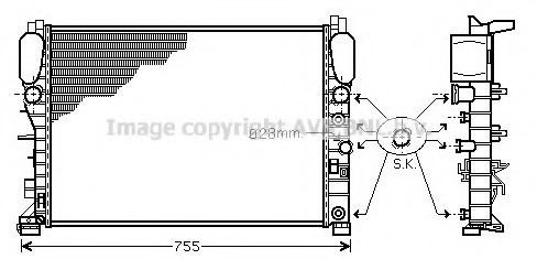 Radiator racire motor