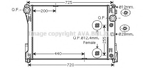 Radiator racire motor