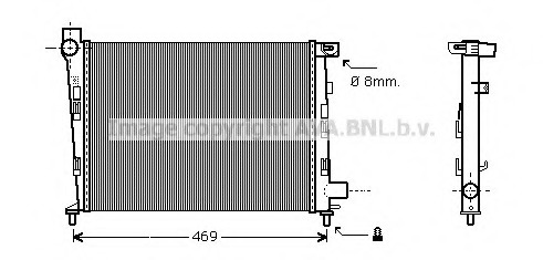 Radiator racire motor