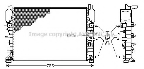 Radiator racire motor