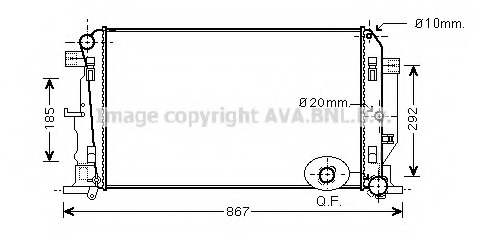 Radiator racire motor