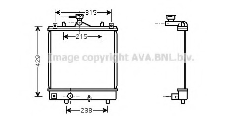 Radiator racire motor