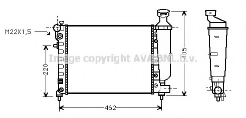 Radiator racire motor