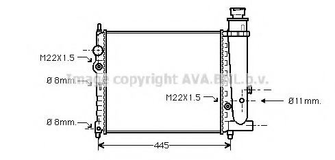 Radiator racire motor