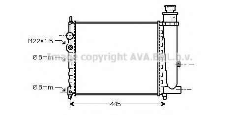 Radiator racire motor