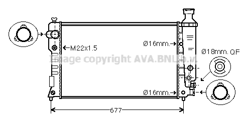 Radiator racire motor