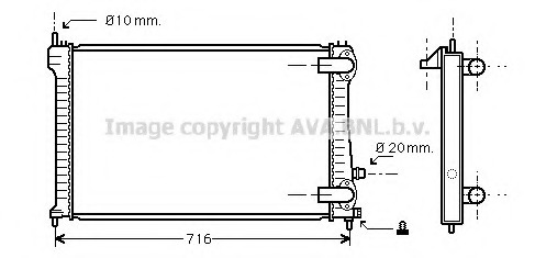 Radiator racire motor