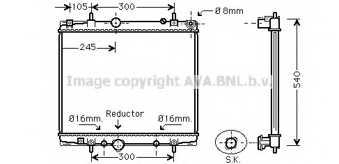 Radiator racire motor