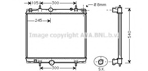 Radiator racire motor