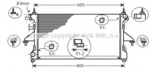 Radiator racire motor