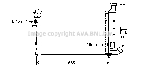 Radiator racire motor