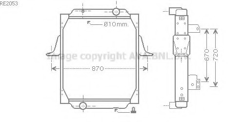 Radiator racire motor