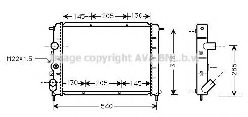 Radiator racire motor