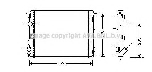 Radiator racire motor