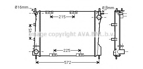 Radiator racire motor