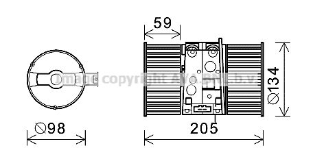 Ventilator habitaclu