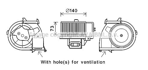 Electromotor, ventilatie interioara