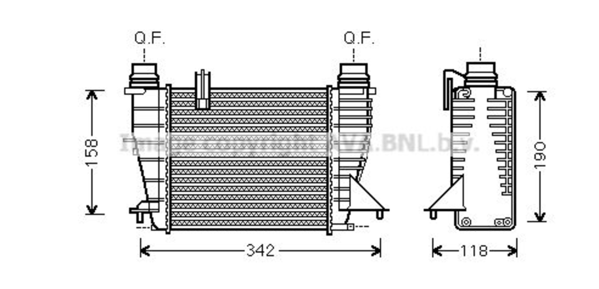 Intercooler, compresor