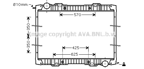 Radiator racire motor