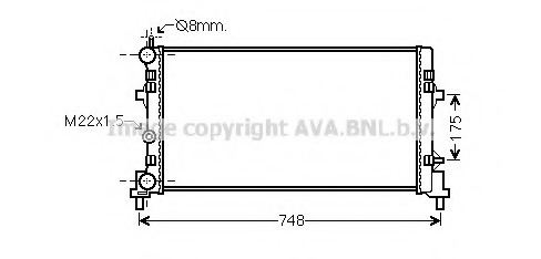 Radiator racire motor