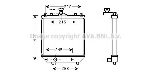 Radiator racire motor