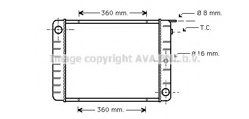 Radiator racire motor