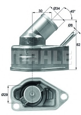 Termostat lichid racire