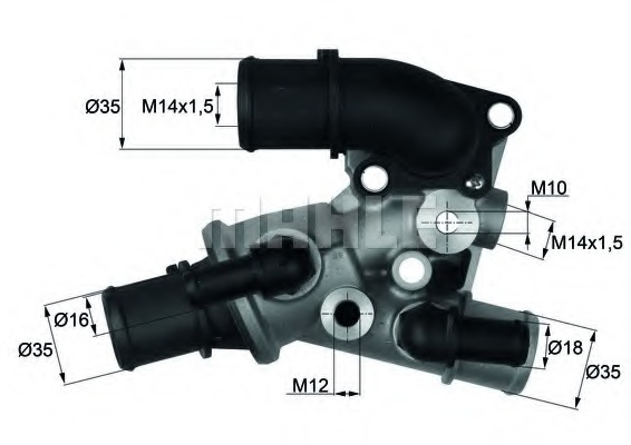 Termostat lichid racire