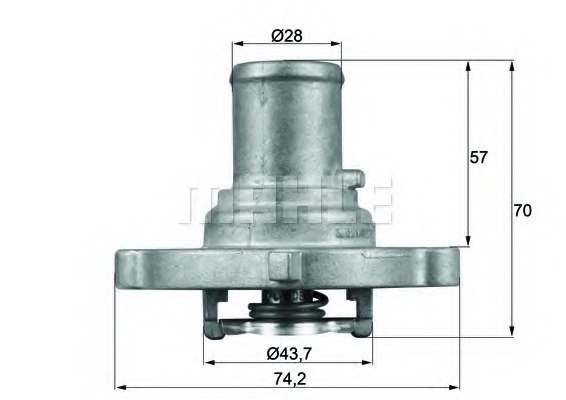 Termostat lichid racire