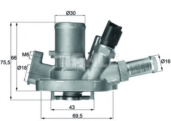 Termostat lichid racire