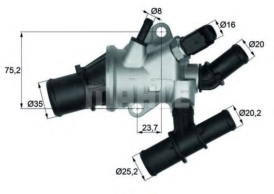 Termostat lichid racire